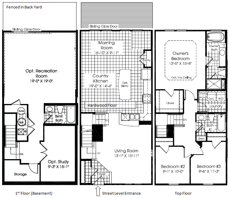 Strauss Townhouse in Lafayette Crossings VA (Ryan Homes