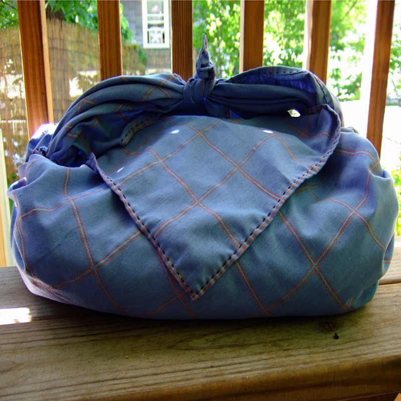 DIY Two Minute Summer Furoshiki Bag