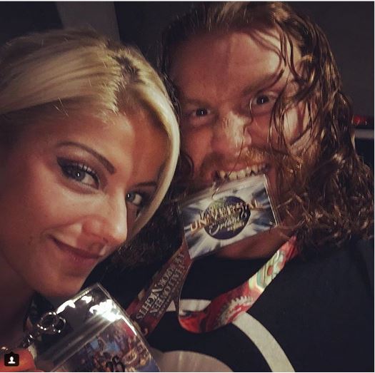 Alexa Bliss' future husband Buddy Murphy a fellow wrestler