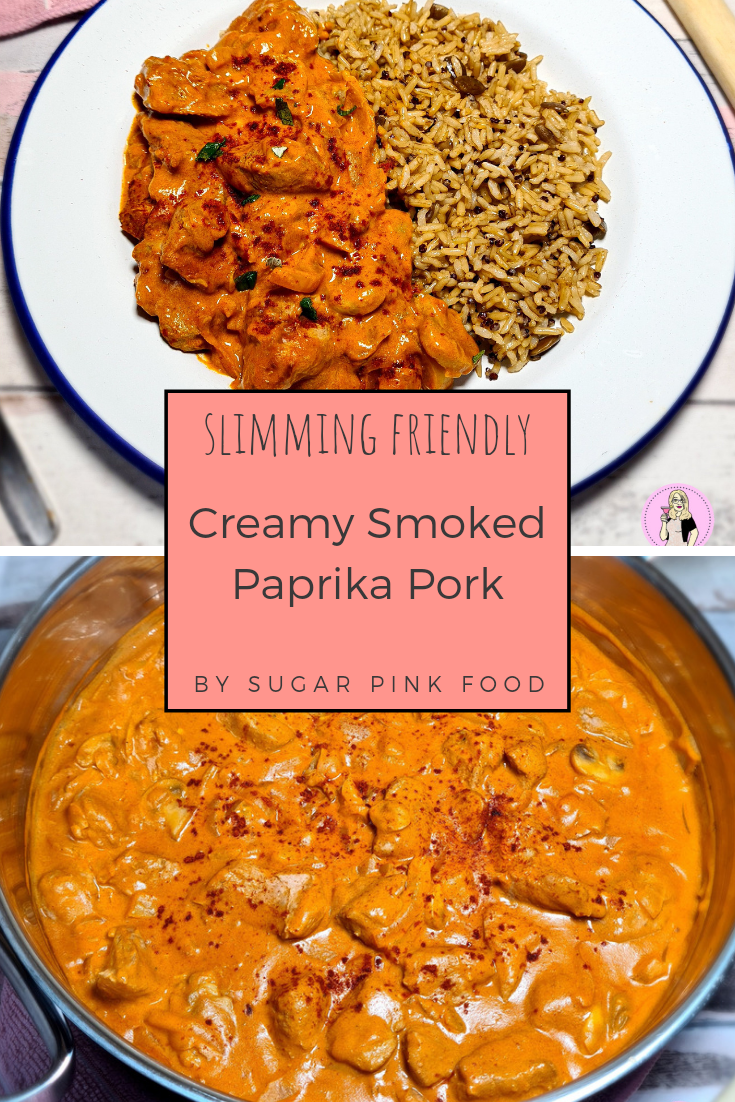 Creamy Smoked Paprika Pork Low Calorie Slimming Recipe Sugar Pink