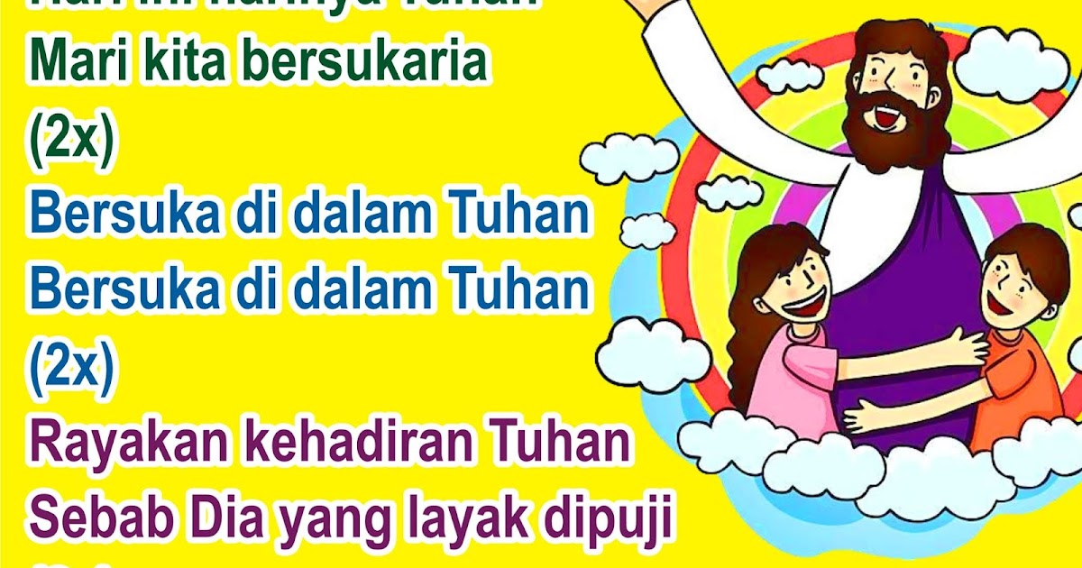 Lirik Lagu Pujian Rohani Kristen Sekolah Minggu Gereja Tuhan Yesus