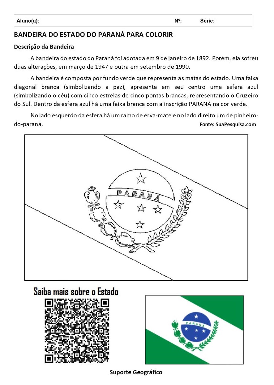 BANDEIRA DO ESTADO DO PARANÁ PARA COLORIR BANDEIRA DO ESTADO DO PARANÁ PARA COLORIR