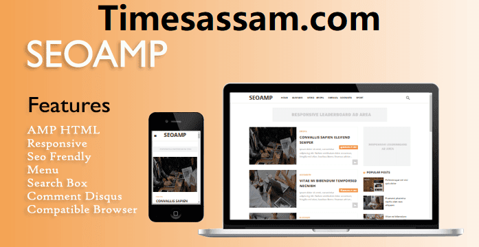 SEOAMP Premium Responsive AMP Blogger Template Free