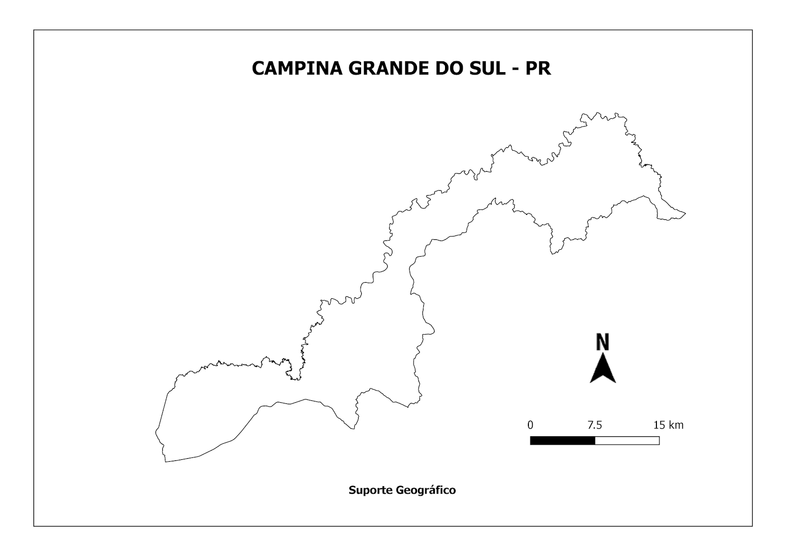 MAPA DE CAMPINA GRANDE DO SUL