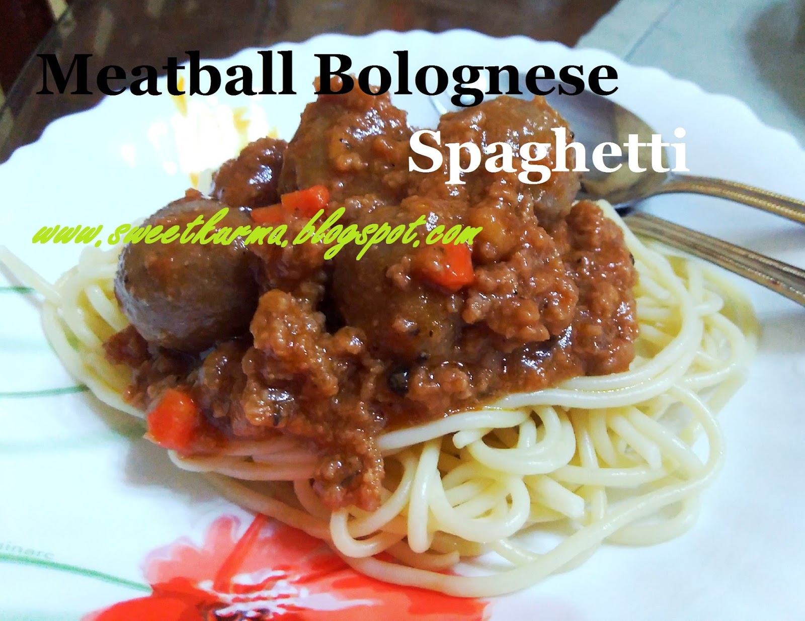 SWEETKURMA SK Meatball Bolognese Spaghetti