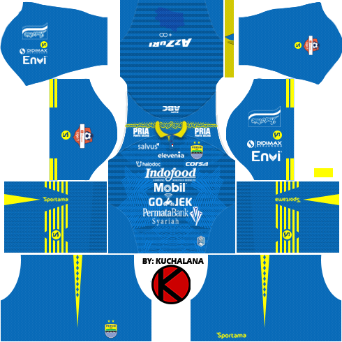 Persib Bandung 2019 Kit - Dream League Soccer Kits