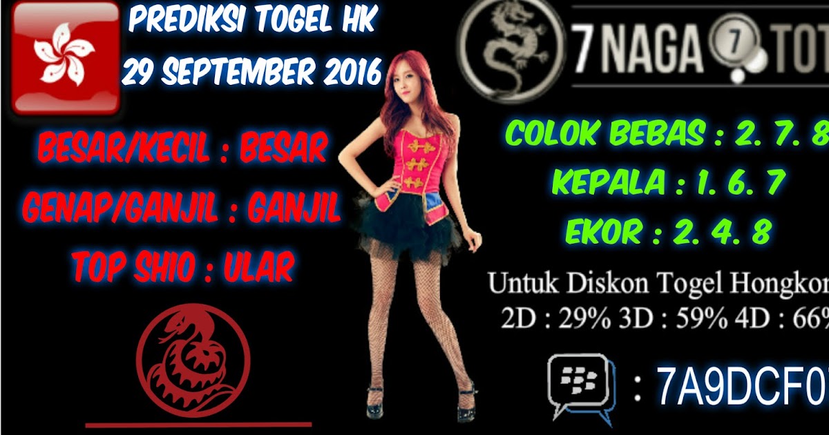 Prediksi Togel HK pools 29 september 2016 Prediksi jitu togel online