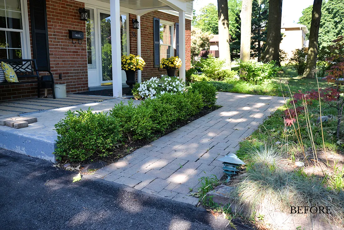 paver walkway sinking