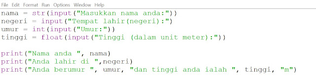 Nota ASK: Python: Fungsi input