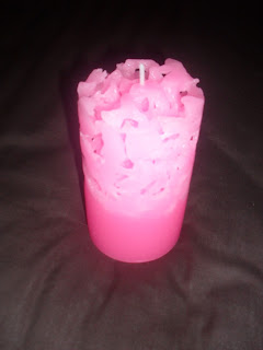 Vela de Gelo Rosa