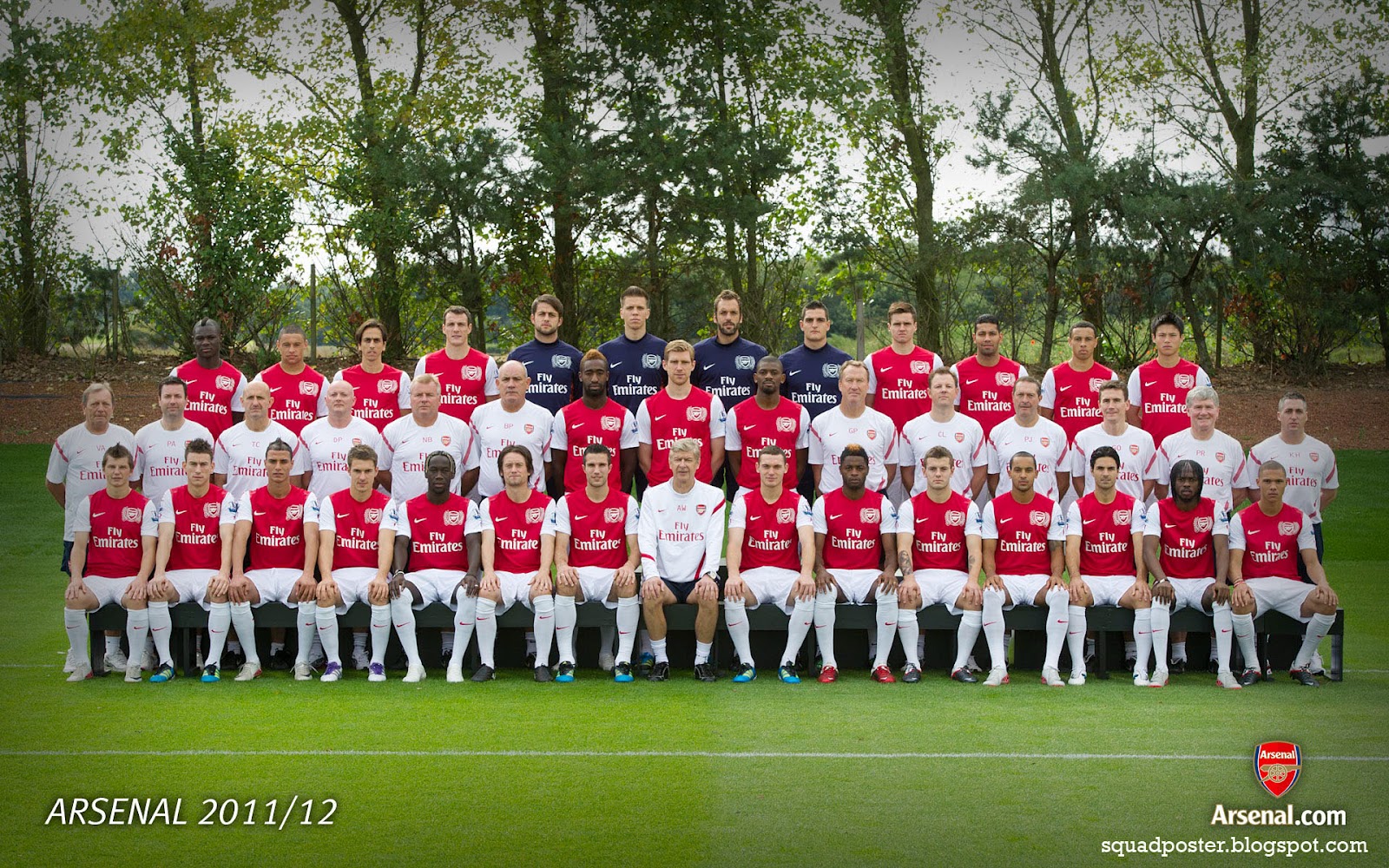 Arsenal First Team Squad 201112 Football Squad Wallpapers
