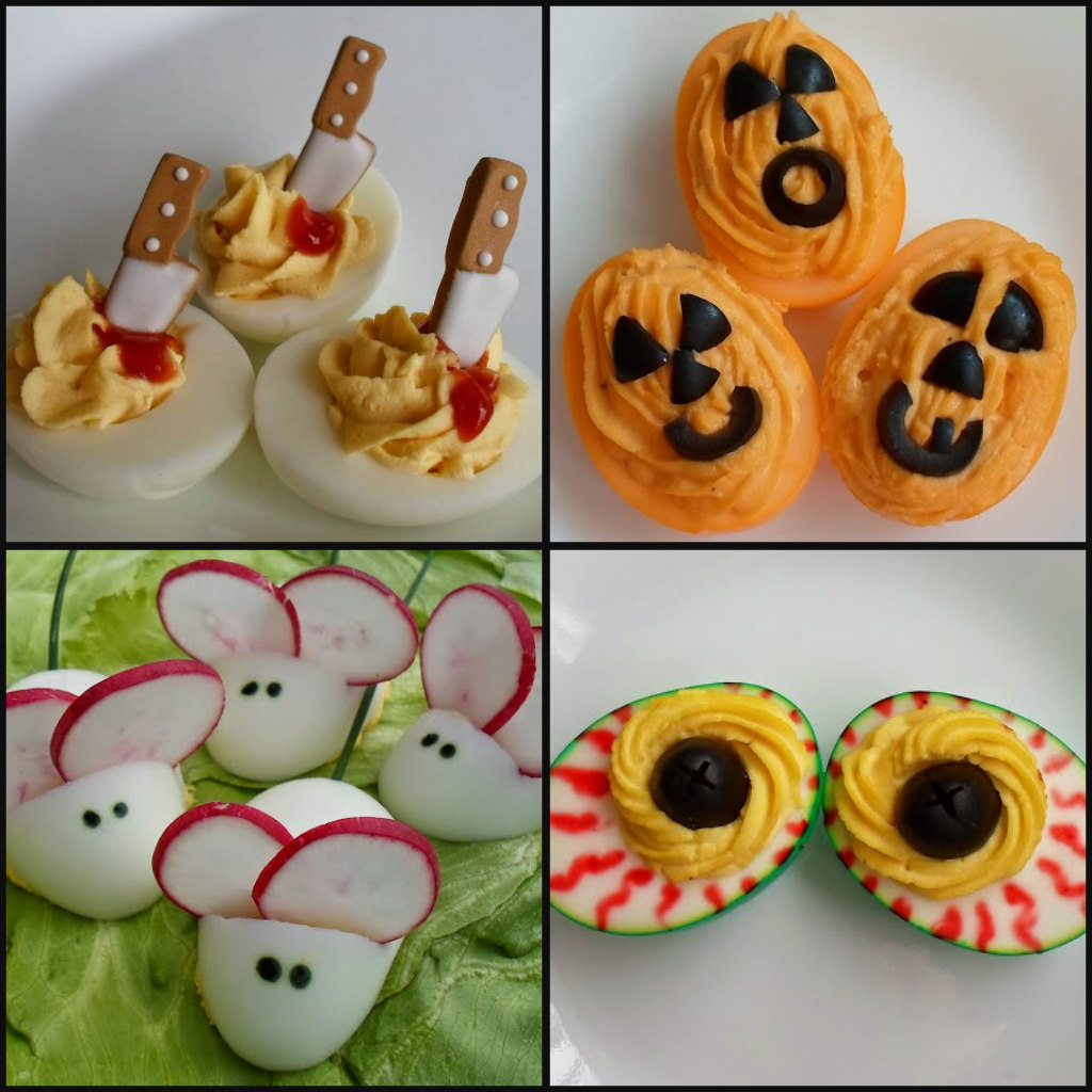 Happier Than A Pig In Mud Candy Corn Deviled Eggs