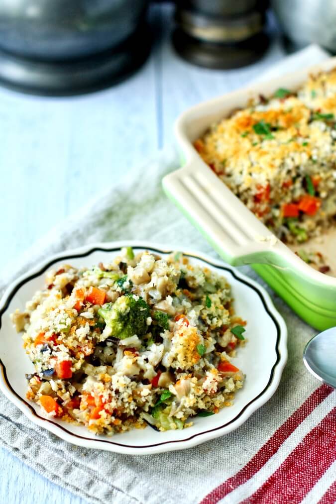 Wild Rice and Broccoli Casserole Karen's Kitchen Stories