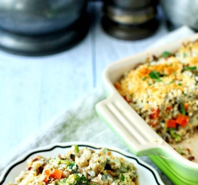 Wild Rice and Broccoli Casserole Karen's Kitchen Stories