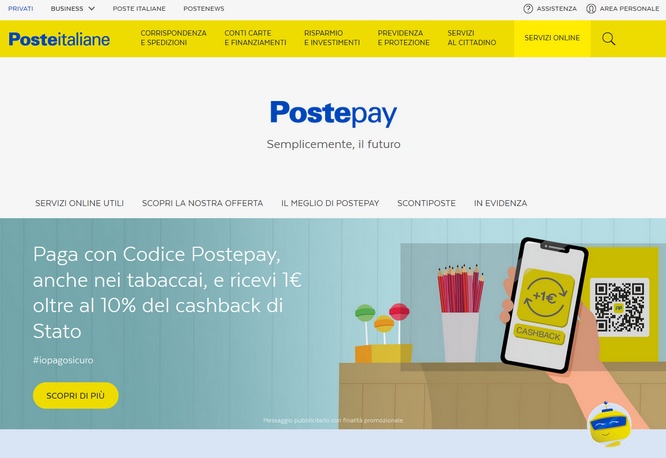 PostePay payment method