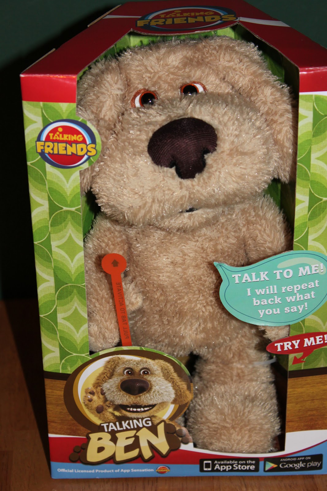 KIDS 8'' Talking Ben Dog Plush Cuddle Squeeze Toy With Funny Voices BEST  GIFT