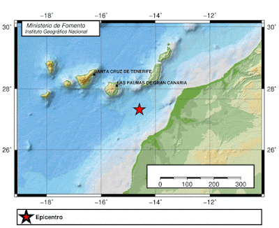 Terremoto Atlántico Canarias, 23 septiembre