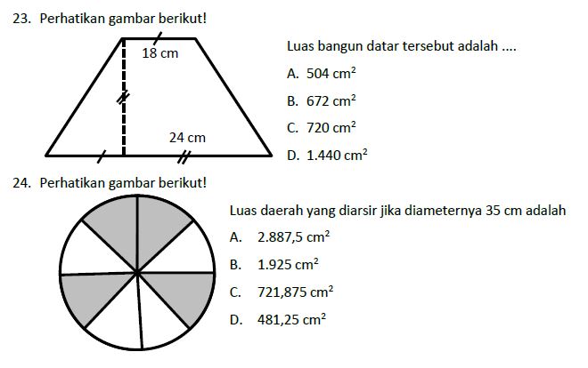 Lengkap 35 Contoh Soal Latihan Un Matematika Sd Kunci Jawaban Paket B Bospedia