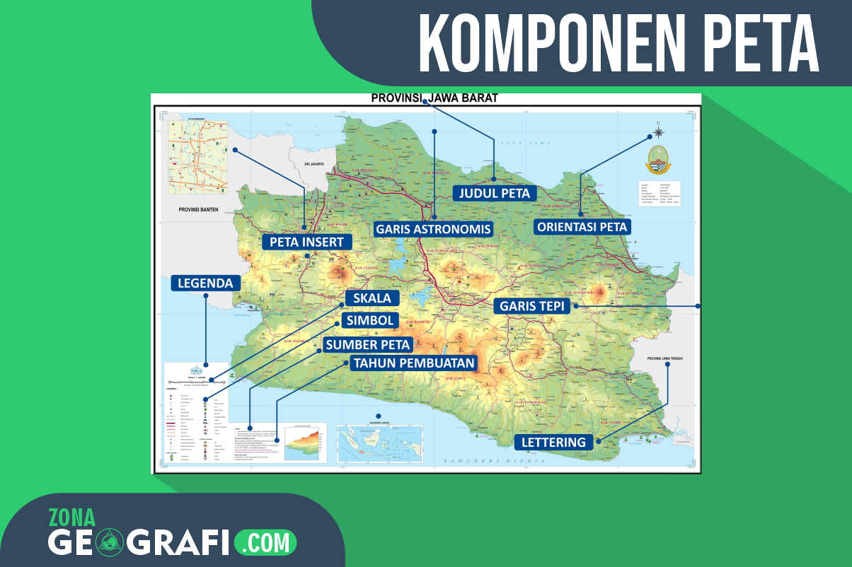 Komponen Peta - Zona Geografi
