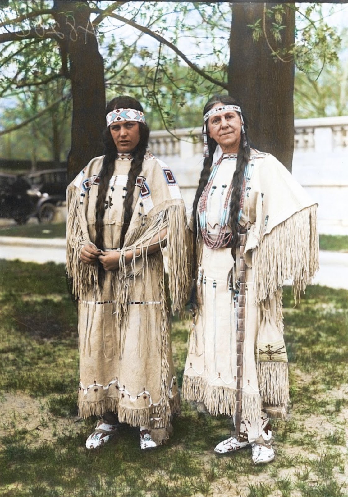 White Wolf Historical Colorized Pictures Show Native Americans At The White House For