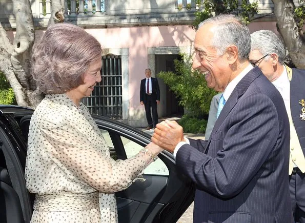Portuguese President Marcelo Rebelo de Sousa and Queen Sofia at Alzheimer's Global Summit Lisbon 2017