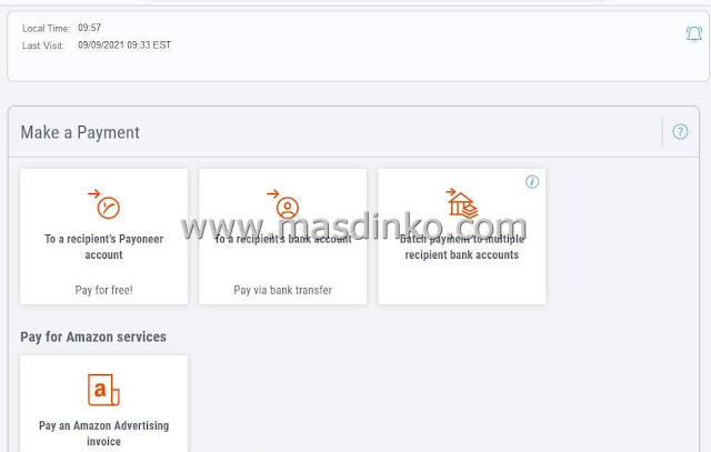 Cara Kirim saldo Payoneer ke Akun Payoneer Terbaru 2021