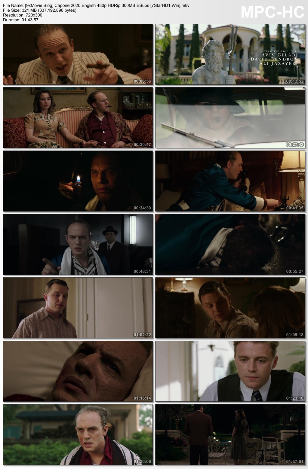 Capone 2020 English 480p HDRip x264 300MB ESubs