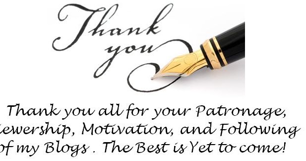 Thank you all my wonderful Readers, Friends, Family, Patrons, and Well Wishers!