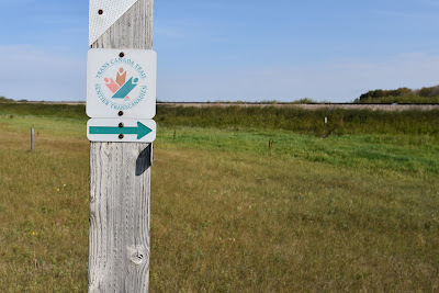 Trans Canada Trail concession sign Saskatchewan.