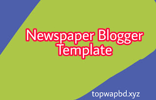 Newspaper blogger template   