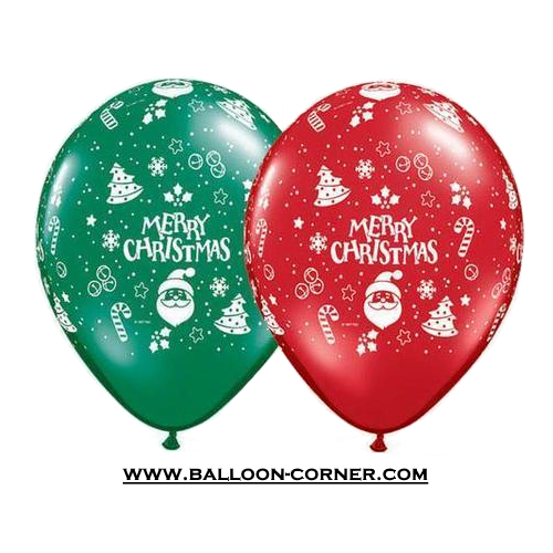 Balon Latex Print MERRY CHRISTMAS (NEW DESIGN)