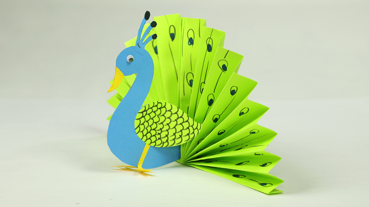 Paper Crafts for Kids Paper Peacock Craft Tutorial Artsy Fartsy