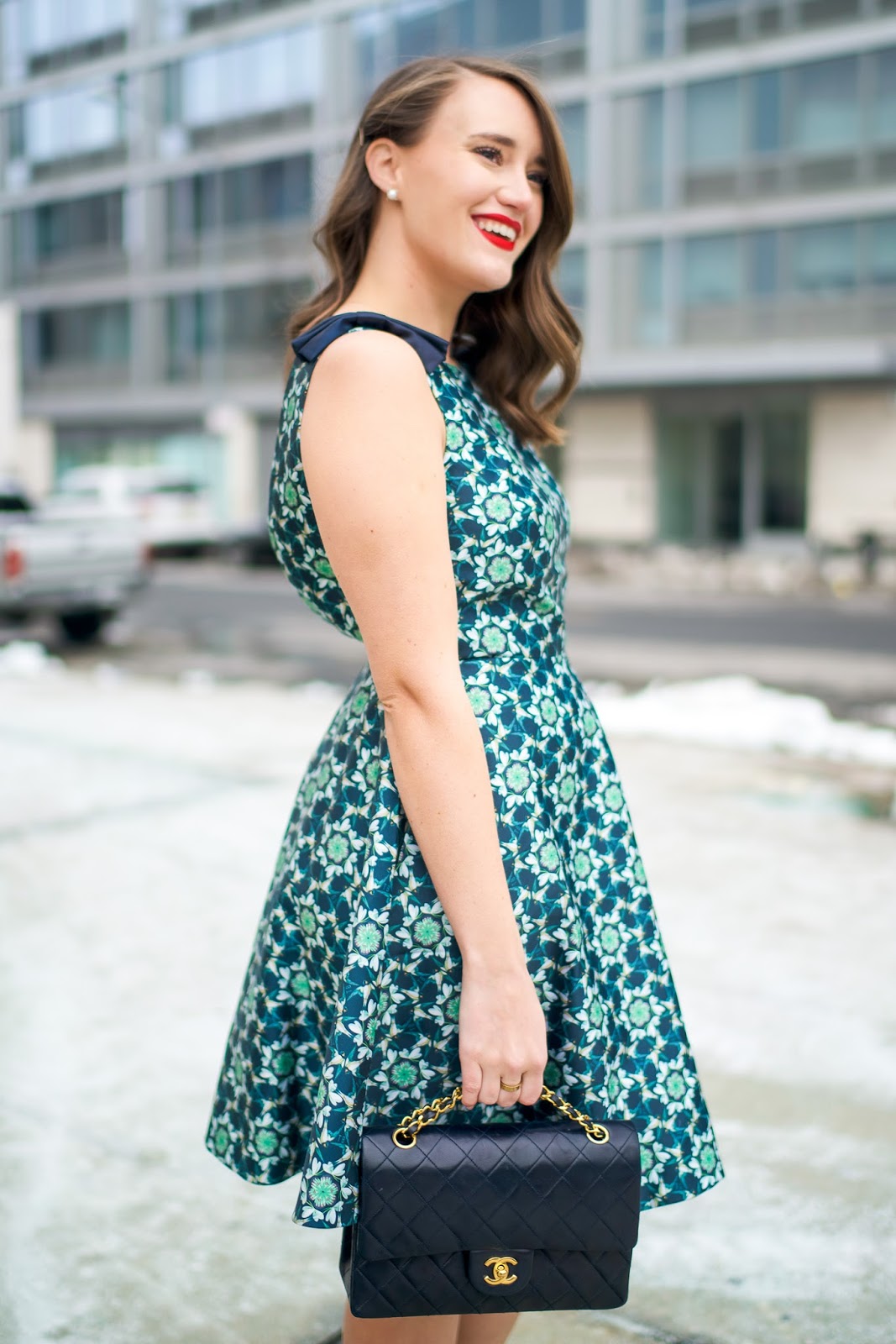 Kaleidoscope Fit & Flare Dress | Connecticut Fashion and Lifestyle Blog ...