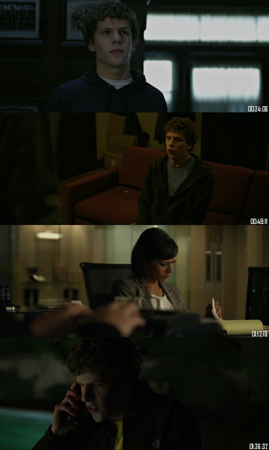 The Social Network 2010 BRRip 720p 480p Dual Audio Hindi English Full Movie Download