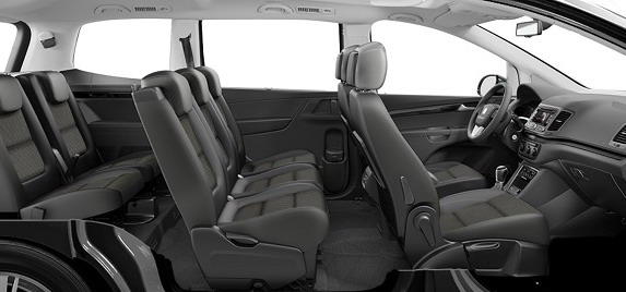 SEAT Alhambra - Voiture 7 places interieur