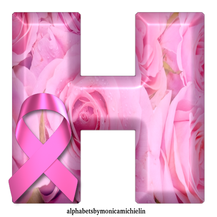 M. Michielin Alphabets: ALFABETO OUTUBRO ROSA COM ROSAS, LETRAS ...