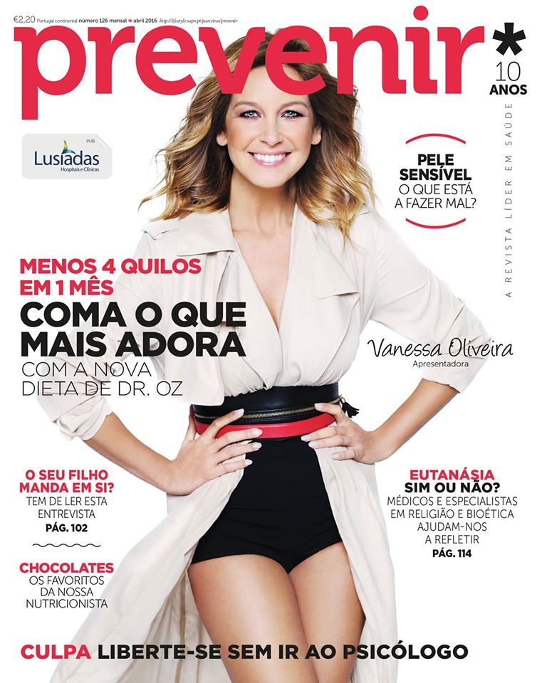 Beauty Mags: Vanessa Oliveira | Prevenir Portugal Abril 2016
