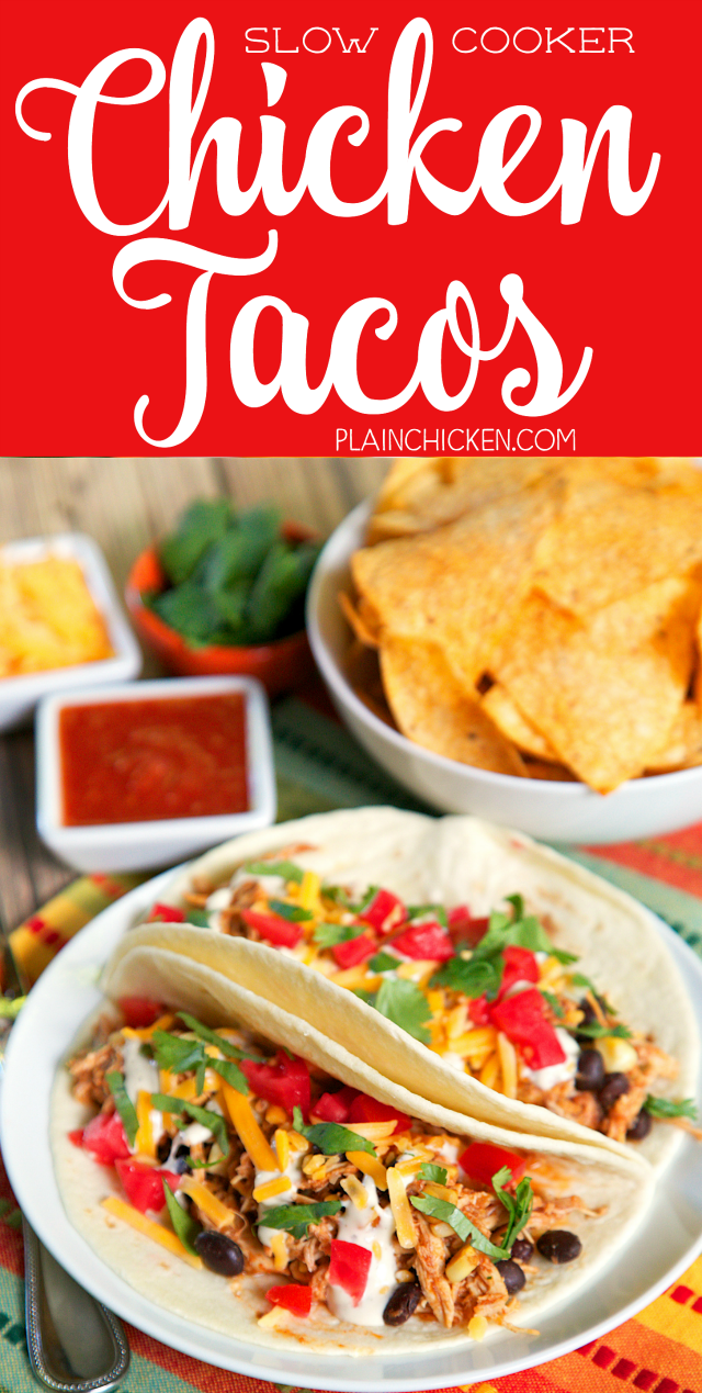 Slow Cooker Chicken Tacos Plain Chicken®