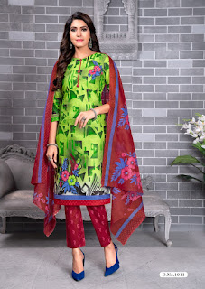 meenaxi ipl 2020 Cotton Print Dress Material