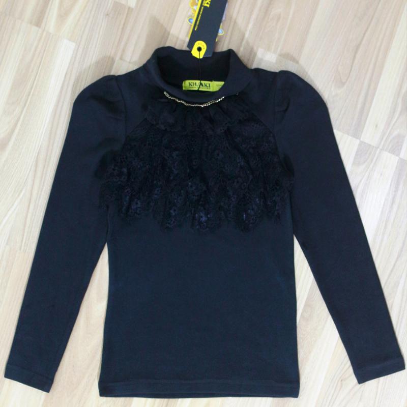 Áo Thun Dệt Kim Cổ Phối Ren – Bé 3-13 tuổi – Thương Hiệu : Khaki 154525