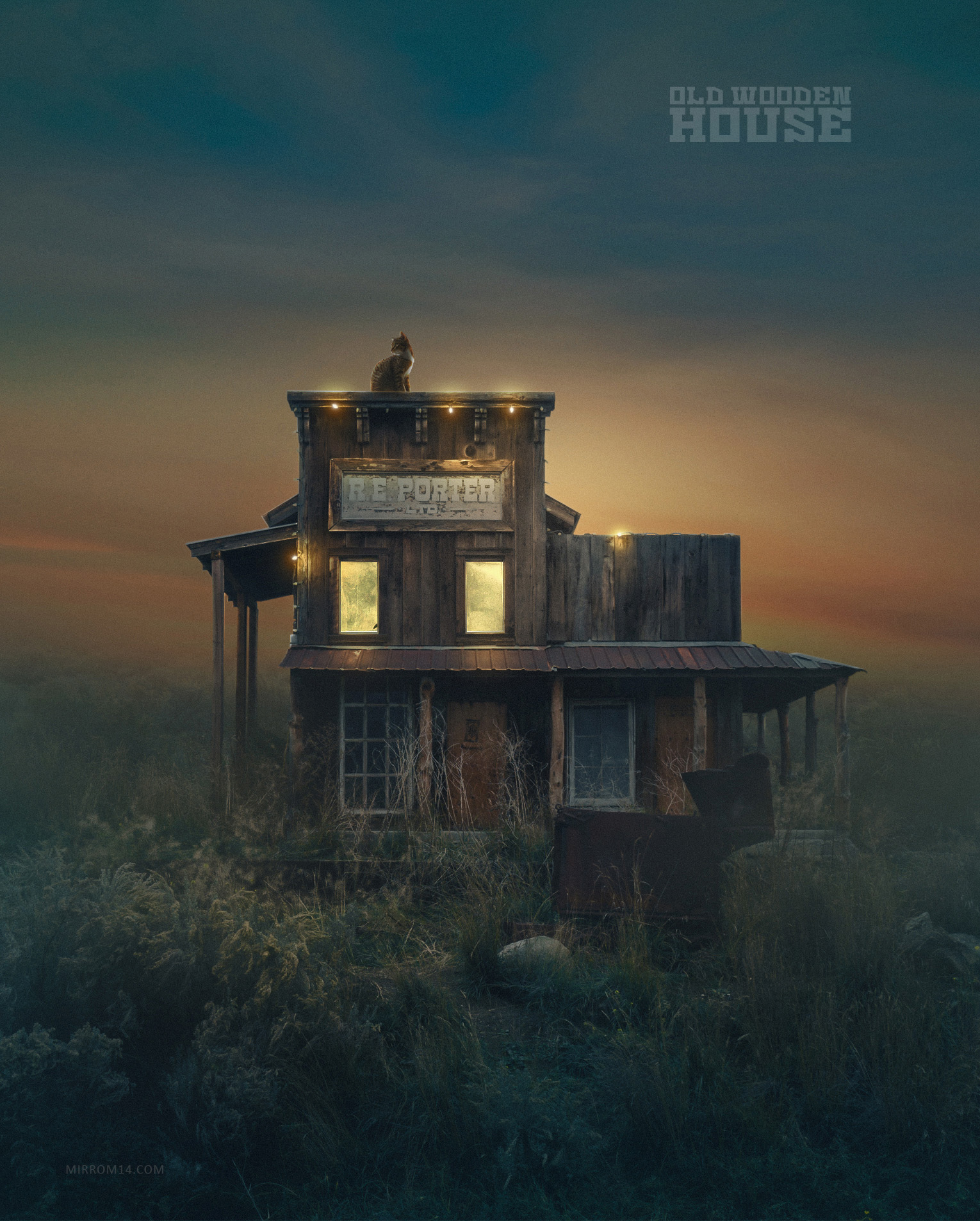 Create a Old Wooden House Photo Manipulation in Photoshop