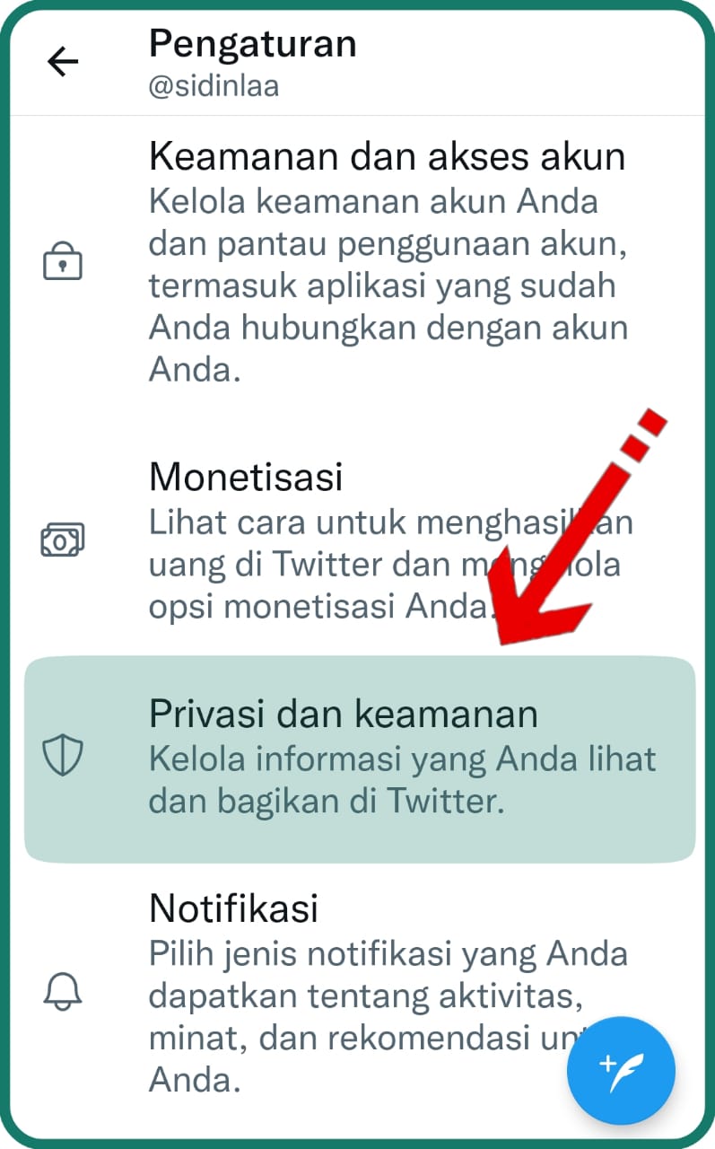 Cara Mengunci Akun Twitter - Gembok Akun Twitter - Anak Arsitektur