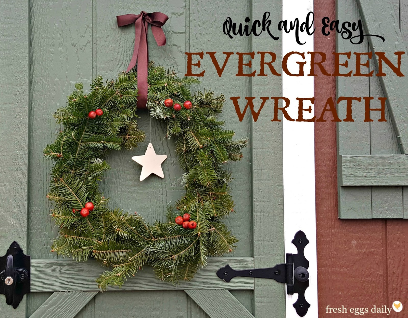 Evergreen Wreath - Small Circle