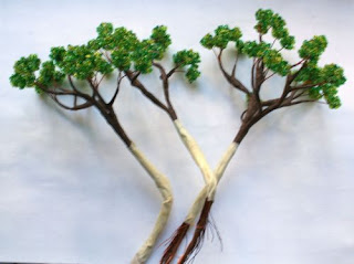 дерево из бисера бонсай