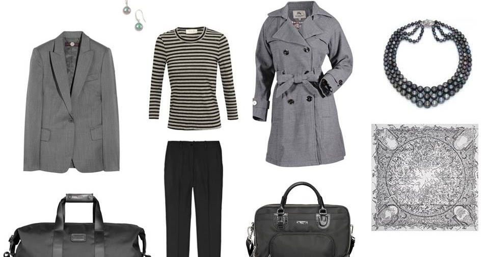 The Vivienne Files: Packing: Uncertain weather, in black & grey