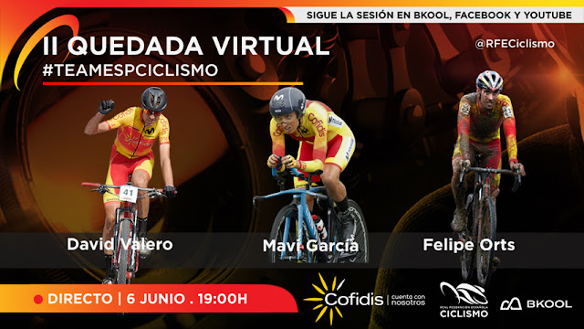 Valero, Orts y Mavi García se apuntan a la 2ª quedada virtual con el #TeamESPciclismo