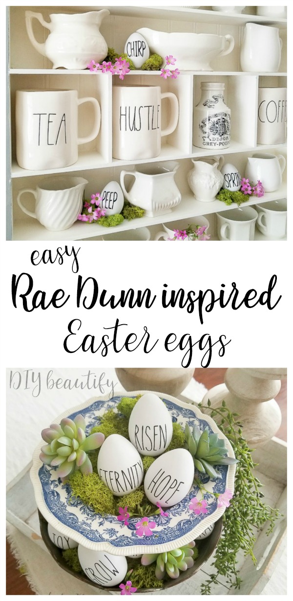 Make Your Own Rae Dunn Inspired Easter Eggs DIY Beautify Creating