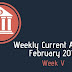 Weekly Current Affairs February 2019: Week V