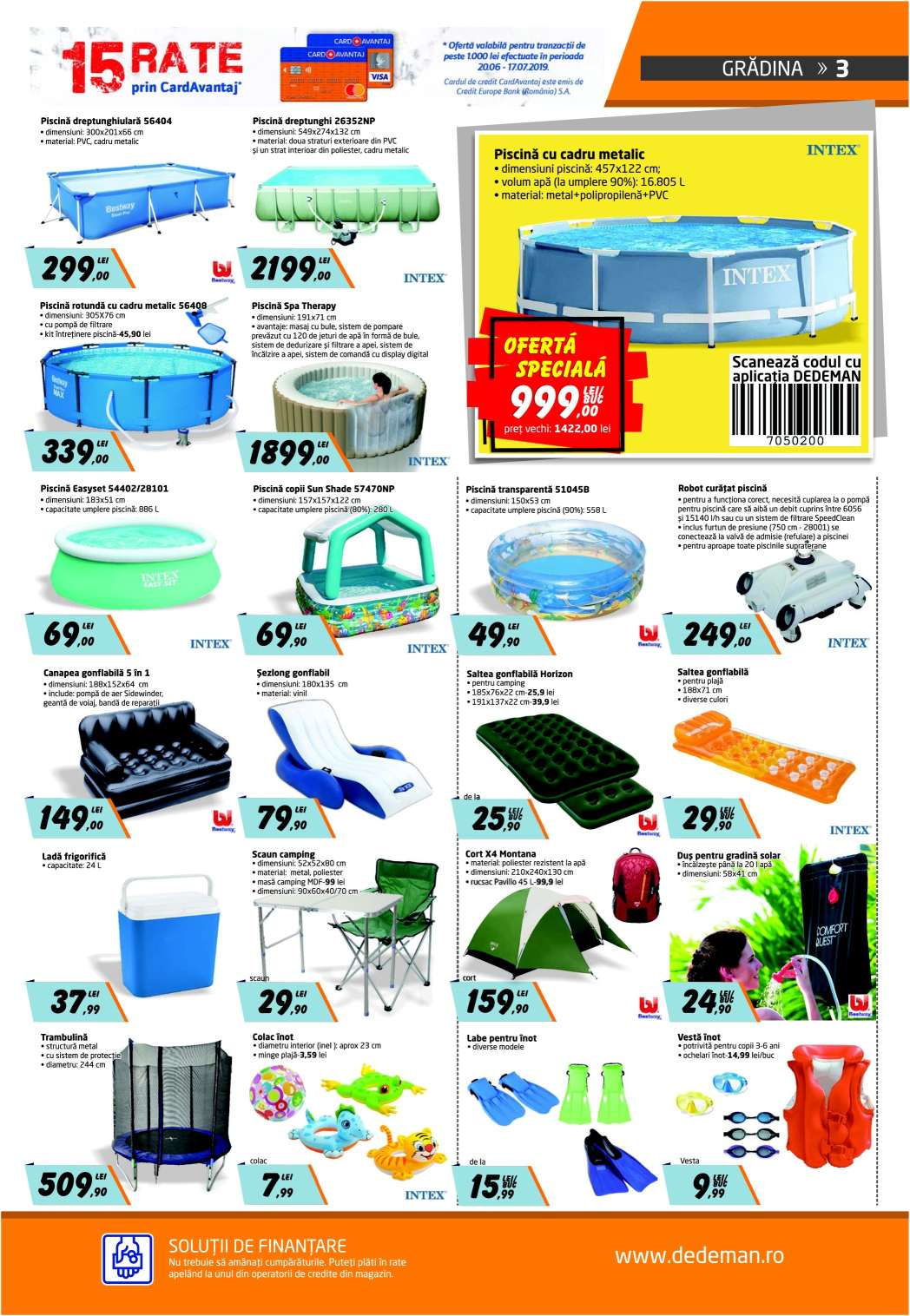 CATALOG DEDEMAN 20 iunie 17 iulie 2019. Brosura cu oferte de vara