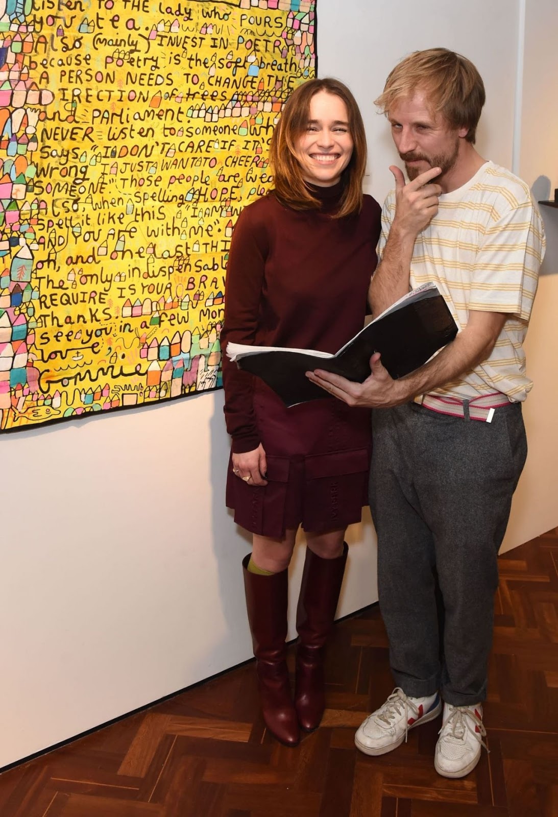 Emilia Clarke – Gommie Exhibition at Messums London 02/08/2020